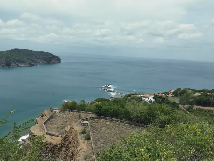 Pacific headland and bay seen from the hill above San Juan del Sur
